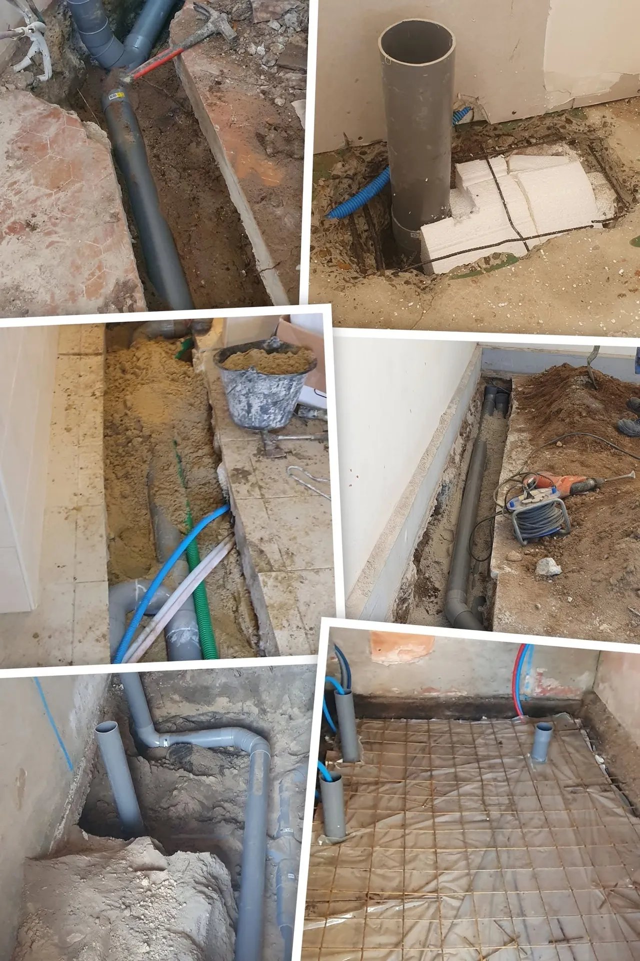 Travaux de réseaux et de sol